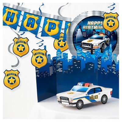 Happy Birthday Police Party Decorating Kit