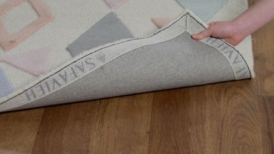 Ivory and Multicolor Hand-Tufted Wool Kids Area Rug