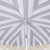 JONATHAN Y Mariner 6.5 ft. Fringe Tassel Beach Umbrella w/ Tilt,Wind Vent,UV Protection,Carry Bag - 3 of 4