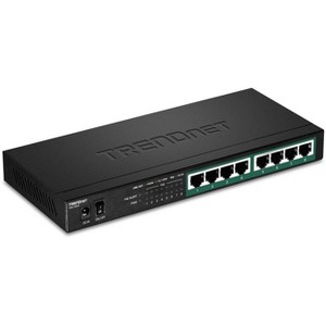 TRENDnet 8-Port Gigabit PoE+ Switch 65W Switch TPETG83 - 1 of 4