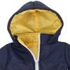 Sophia’s Two-Tone Jacket with Hood for 18" Boy Dolls, Navy/Yellow - image 3 of 4