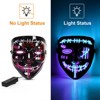 2/100 Pcs Halloween Mask, Purge Mask for Halloween Cosplay Costume, Ice Blue/Purple + Ice Blue /Orange - 3 of 4