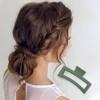 Unique Bargains Fashion Rectangle Frosted Hair Clips 1 Pc - 2 of 4