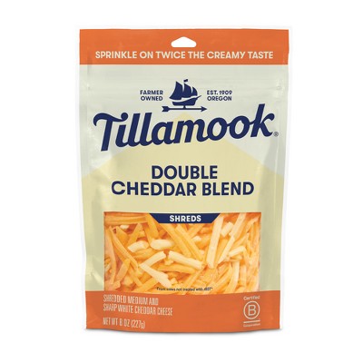 Tillamook Double Cheddar Blend Finely Shredded Cheese - 8oz