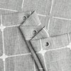 Modern Farmhouse Shower Curtain Set, Grey Boho, Vintage Rustic Linen, 72x72 - 4 of 4