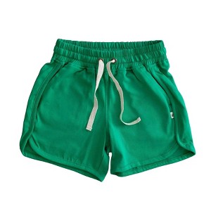 Kids' Organic Athletic Shorts Parakeet - Jackalo - 1 of 4