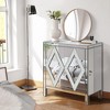 Bella Depot 31.5''W Storage Cabinett With Mirror Trim And Diamond Shape Design For Living Room, Dining Room, Entryway, Kitchen - 2 of 4