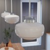 Hunter Fans 10" Saddle Creek Mini Pendant Brushed Nickel Ceiling Light Traditional Design with Glass Shade - 4 of 4