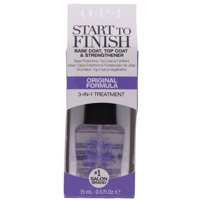 OPI Start to Finish Base Coat, Top Coat and Strengthener – 0.5 fl oz