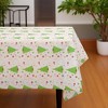 Unique Bargains Rectangular Table Cloth PE White Green 53.94"x107.87" 1 Pc - 4 of 4