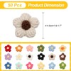 Unique Bargains Cotton Handmade DIY Floral Embroidered Applique Patches 50 Pcs - 2 of 4