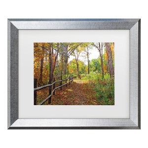 Trademark Fine Art - Leslie Montgomery A Stroll Along the Gorge Matted Framed Art - 1 of 4