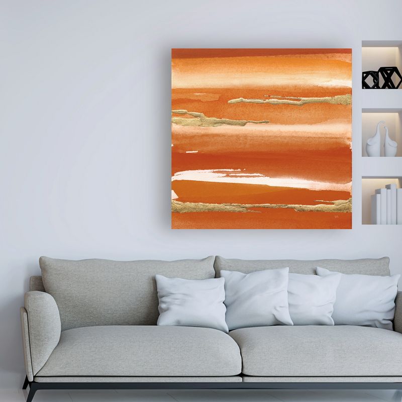 Trademark Fine Art -Chris Paschke 'Gilded Mandarin III Burnt Orange' Canvas Art, 3 of 4