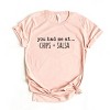 Simply Sage Market You Had Me At Chips And Salsa Short Sleeve Tee - L - Blush - 2 of 4