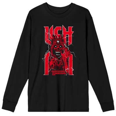 Dungeons & Dragons Red Lich Men's Black Long Sleeve Shirt-xxl : Target