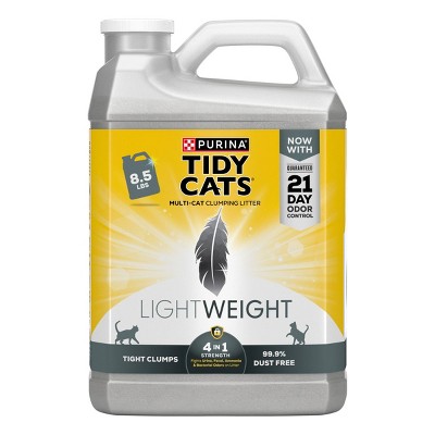 Tidy Cats Brandclub Purina Tidy Cats Lightweight 4 in 1 Strength Low Dust Clumping Scoop Cat Kitty Litter for Odor Control 8.5lbs