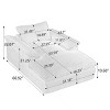 Hrinhom 66.9" W Compression Accent Sofa Chair,Modern Upholstered Sleeper Couch-Gray - 4 of 4
