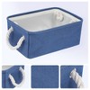 REGALWOVEN Cotton Collapsible Lightweight Sturdy Open Storage Bins 3 Pcs - 2 of 4