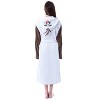 Disney Adult Frozen Snowman Olaf Costume Robe Hooded Bathrobe White - 3 of 4
