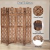 Wooden Room Divider, 4/6 Panel Folding Privacy Screen with Storage for Farmhouse Decor - 4 of 4