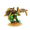 Kubla Craft 2.25 In Sea Turtle With Baby Ocean Swimming Animal Figurines - 2 of 3