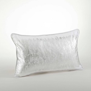Oversize Down Filled Metallic Banded Design Throw Pillow - Saro Lifestyle	 - 1 of 3