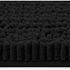 Home Mart Goods Large 2 Piece Set Black Soft Cozy Plush Chenille Bath Mat Bathroom Rug - 3 of 4