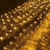 Dazzle Bright 12FT x 5 FT Christmas 360 LED Net Lights Clear Wire with 8 Modes Christmas Decorations Warm White - 3 of 4