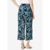 Jessica London Women's Plus Size Everyday Stretch Knit Wide Leg Crop Pant - 3 of 4