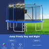 14/16FT Trampoline with LED Lights & Basketball HoopRound, Outdoor Recreational Trampoline for Kids and Adults - ModernLuxe - 3 of 4