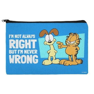 Garfield And Odie Im Never Wrong Makeup Cosmetic Bag Organizer Pouch - 1 of 4