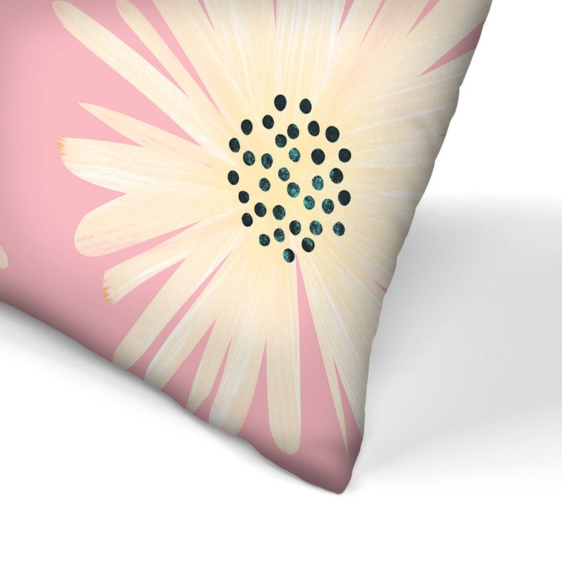 Playful Pink Floral By Modern Tropical Throw Pillow - Americanflat Botanical, 3 of 6