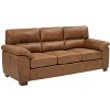 Vintage Brown Polyester Three?Seat Sofa - 2 of 4