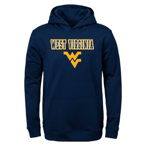 NCAA West Virginia Mountaineers Boys' Poly Hooded Sweatshirt - 1 of 1