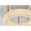 Elegant Lighting Bowen 1 - Light Flush Mount in  Chrome - 3 of 4
