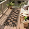 Checkered Easy Jute Rug Washable Modern Rug for Living Room - 4 of 4