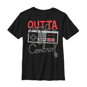 Boy's Nintendo Outta Control NES Controller T-Shirt - 1 of 4