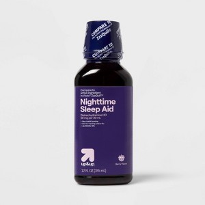 Diphenhydramine HCl Nighttime Sleep Aid Liquid - Berry - 12 fl oz - up&up™ - 1 of 4