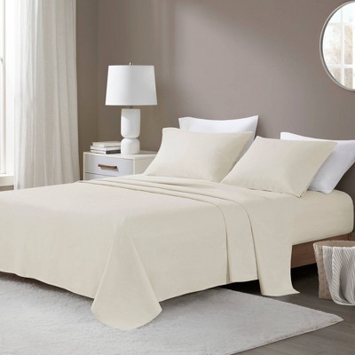 Ivory Queen Cotton Flannel 4-Piece Sheet Set