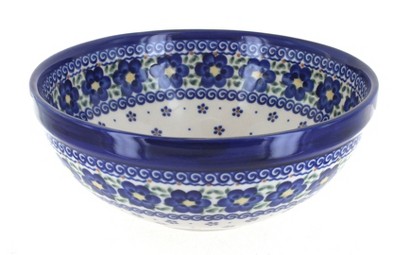 Blue Rose Polish Pottery 76 Vena Small Serving Bowl
