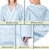 PAVILIA Women Robe with Hood, Fleece Plush Soft Long Hooded Robe, Fluffy Fuzzy Cozy Warm Bathrobe Shower Spa House - 4 of 4