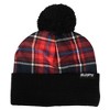 Hello Kitty Punk Magic Jacquard Plaid Crown Embroidered Cuffed knitted Beanie Hat for Adults - 2 of 2