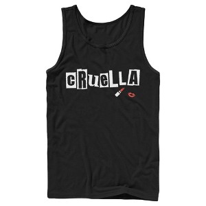 Men's Cruella Lipstick Logo Tank Top - 1 of 4