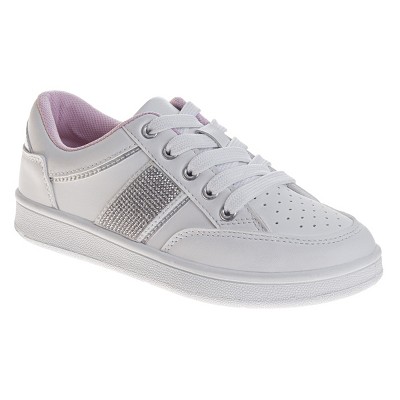 Badgley Mischka Girls' Glitter and Fashion Lace-Up Sneakers. (Little Kids/Big Kids)
