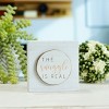 VIP Wood 3.75 in. White The Snuggle is Real Table Sign - 3 of 4