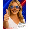grinderPUNCH 3 Pack Bulk USA America Glasses - American Flag Aviator Sunglasses - Assorted Colors - 3 of 4