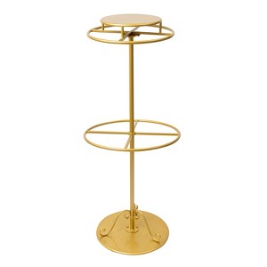 YIYIBYUS Rotatable Round Clothes Rack, 2-tier Floor-Standing Circular Clothing Rack Stand - 1 of 4