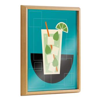 16" x 20" Blake Mojito Framed Printed Art by Amber Leaders Designs Natural - Kate & Laurel All Things Decor