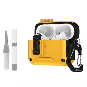 HTUTWOO Apple AirPods Pro 3nd Generation Case, Full Body Shock-Proof Hard Shell Protective Case with Secure Lock and Cleaning Kit - 1 of 4