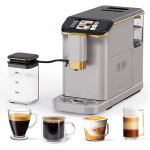 20 Bar Espresso Machine Fully Automatic Coffee Maker, with Built in Grinder & Milk Frother - 1 of 4
